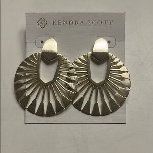 Kendra Scott Gold Didi Sunburst Post Earrings.